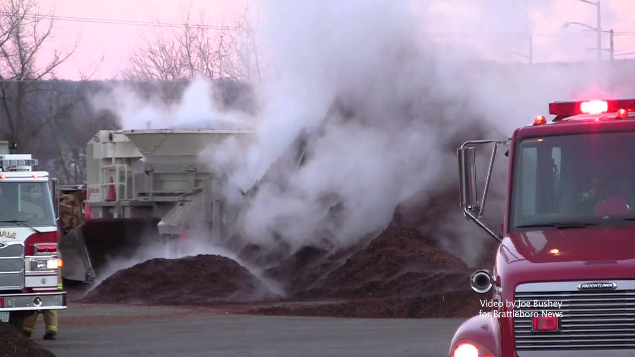 Vernon mulch pile fire YouTube