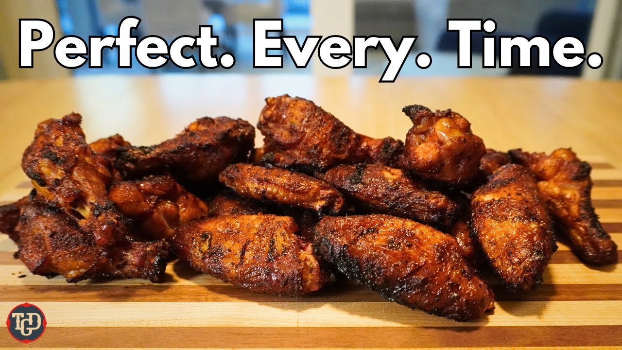 Хрустящие куриные крылышки-гриль в пеллетах | Метод 0-400