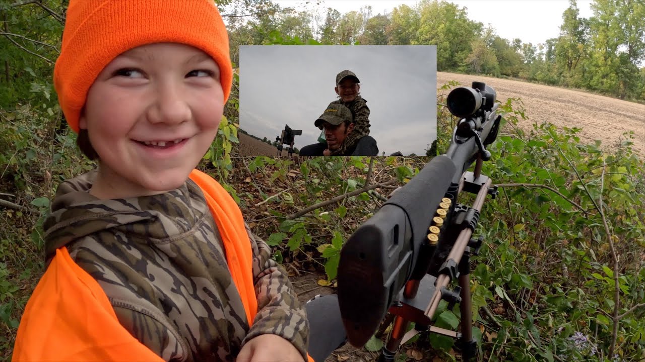 Youth Gun Season Axel gets his first deer with a gun Savage axis