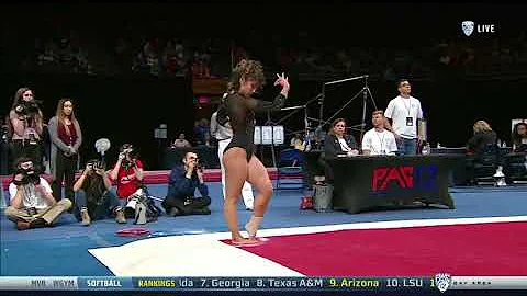 Katelyn Ohashi 2018 Floor at PAC-12 Championships ...