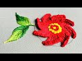 Most Beautiful Hand Embroidery Flower Stitching||Hand Embroidery #embroidery