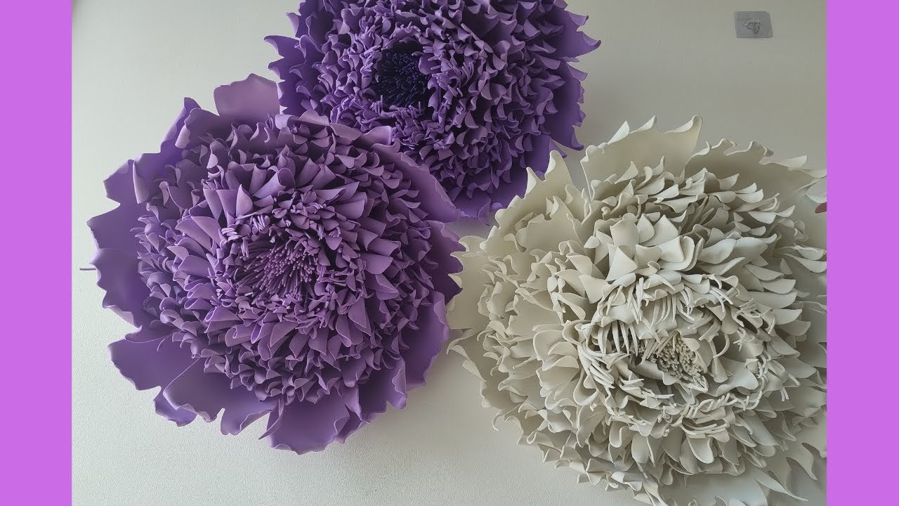 Peônia Gigante em EVA   DIY