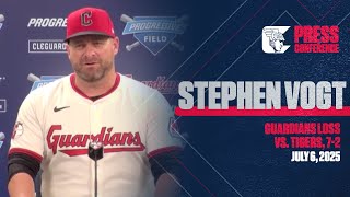 Stephen Vogt Speaks After Guardians Are Swept By Tigers