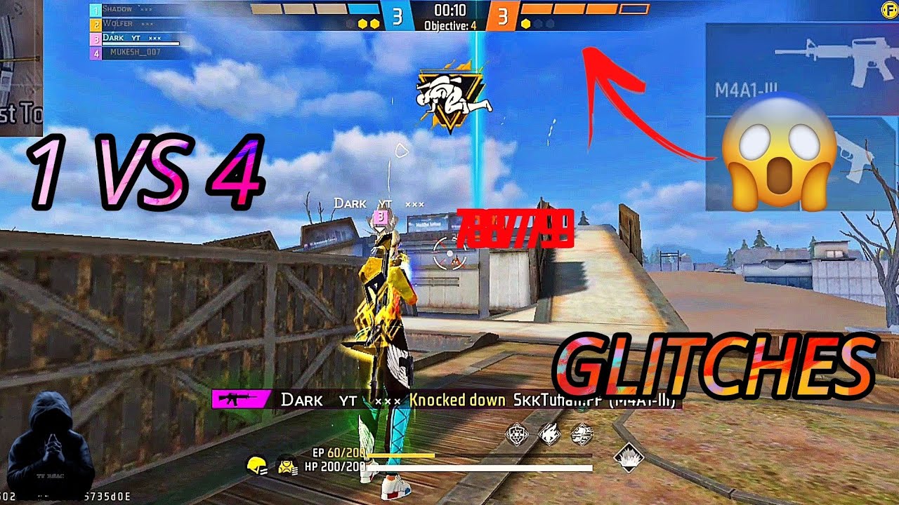 GOD OF CLASH SQUAD OP 1 VS 4 GLITCHES 90 HEADSHOT RATE GO 20 K ️ YouTube