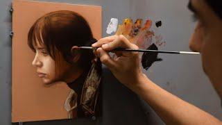 Grisaille and Glazing | Oil Painting | Portrait | Complete Process