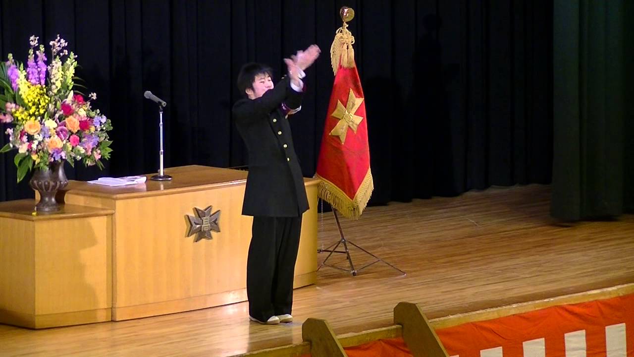 春日部高校　平成26年度第67回卒業証書授与式　校歌