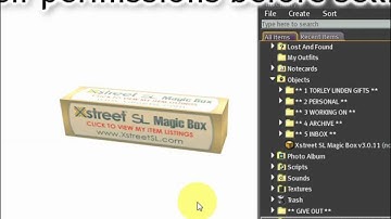 SECOND LIFE - Xstreet: Setting up a Magic Box to sell your items