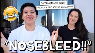 New Zealand Accent Challenge With Franki Russell Nosebleeding Kimpoy Feliciano