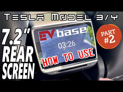 Tesla Model 3/Y - 7.2" Rear Seat Display - Part 2 How To Use