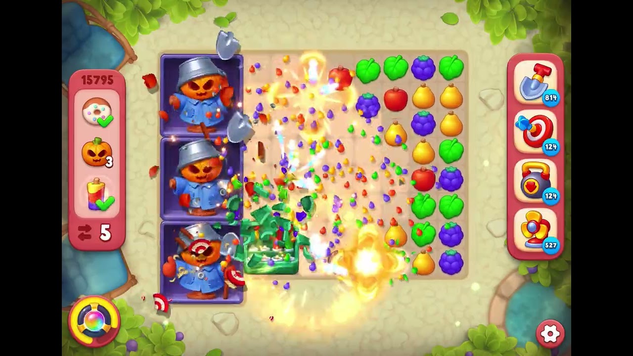 GardenScapes Level 15795 no boosters - YouTube