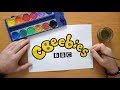 CBeebies logo - BBC - painting