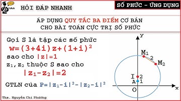 Áp dụng quy tắc ba điểm vào bài toán cực trị số phức | Toán 12