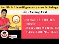 02 What is Turing Test | Telugu | #techintenglish