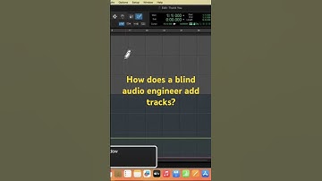 How does a blind audio engineer add tracks to build a song?