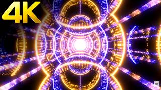Famous 4k Ultra HD Cyber-Warp Sci-Fi Neon light tunnel | Abstract Relaxing background Video Loop meditation Net Worth
