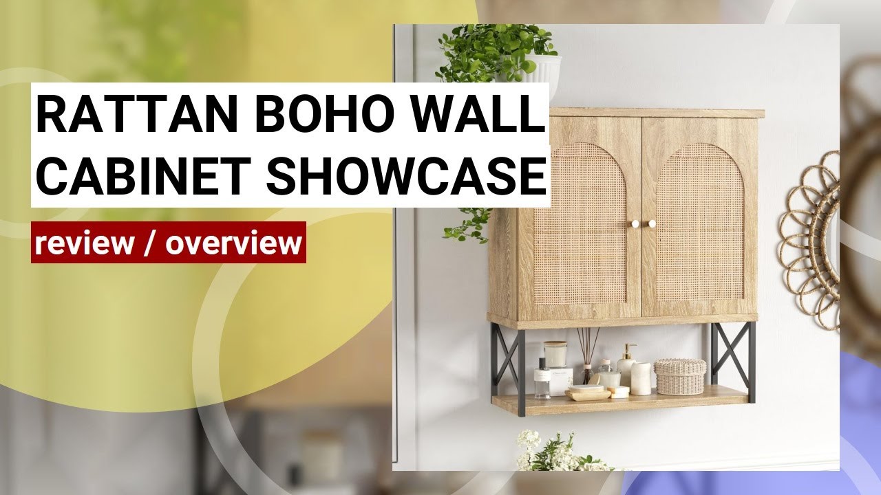 Rattan Bathroom Wall Cabinet Review: Boho Style & Functionality Tested!
