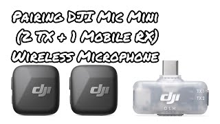 Download Lagu How to Pair DJI Mic Mini (2 TX + 1 Mobile RX), Wireless Mic, Cross-Model Pairing, Noise Cancelling Download Lagu How to Pair DJI Mic Mini (2 TX + 1 Mobile RX), Wireless Mic, Cross-Model Pairing, Noise Cancelling