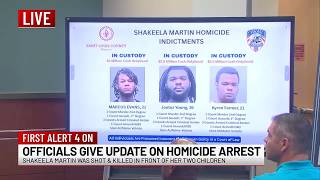 Ferguson police hold press conference after charges filed in shooting that killed mother of 5 at...