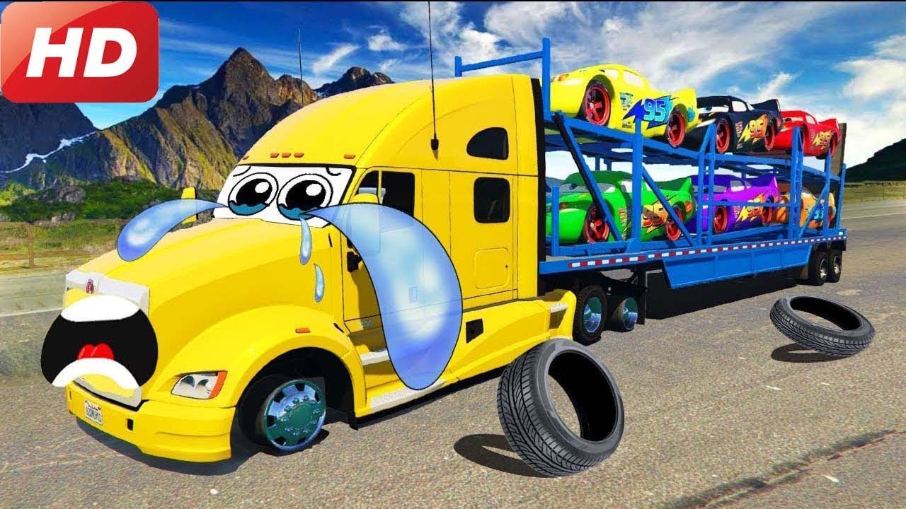 McQueen DDisney Cars 3 Transportation - Learning Color Lightning - Cartoon for Kids