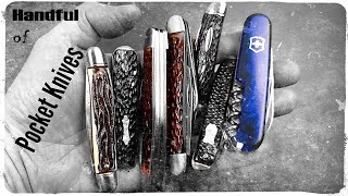 Handful Of Vintage Pocket Knives No. 14 Victorinox Colonial Kutmaster Imperial RI Imperial Ireland