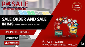 How To Manage TUTORIALS, POSALE EASY IMS, Sale Order & Sale IMS #pos #invetory #software