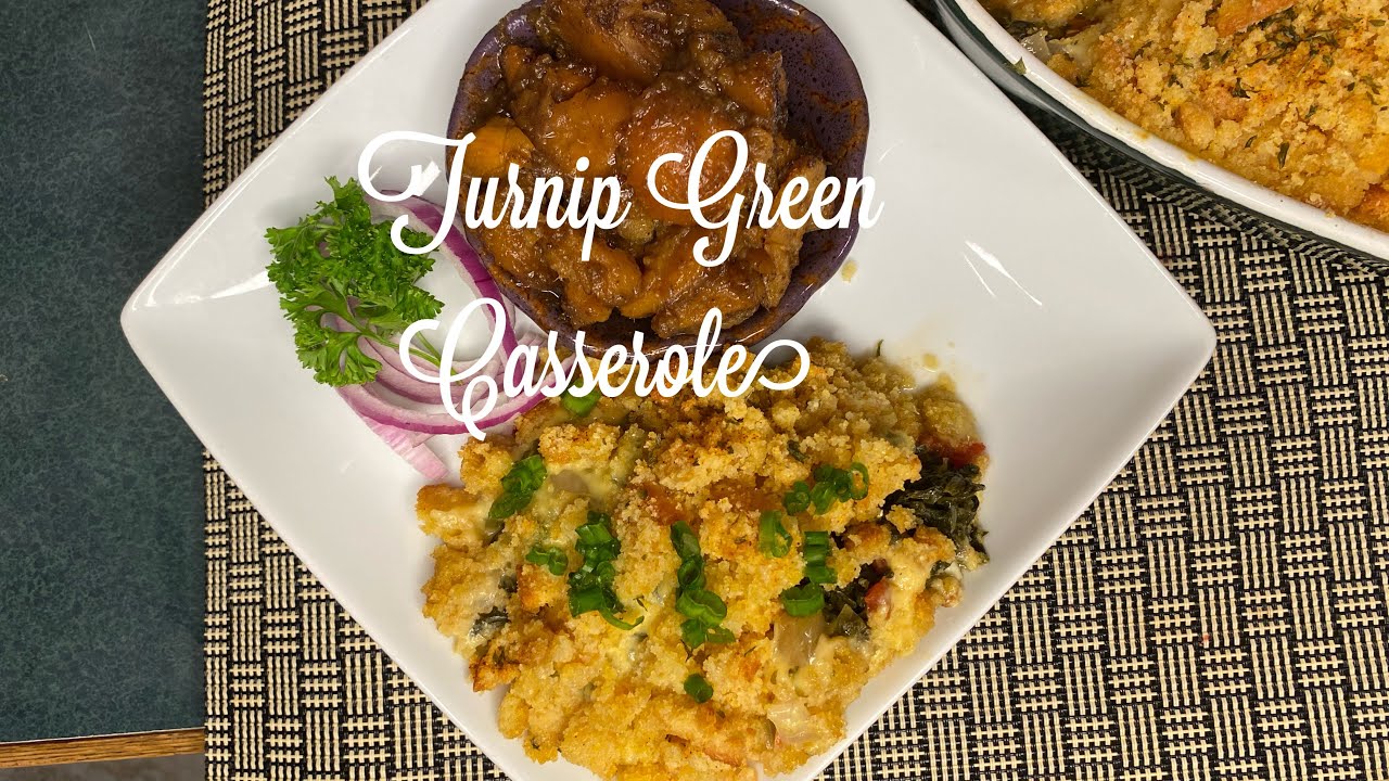 TURNIP GREEN CASSEROLE RECIPE COOKING WITH JUDY CALDWELL YouTube