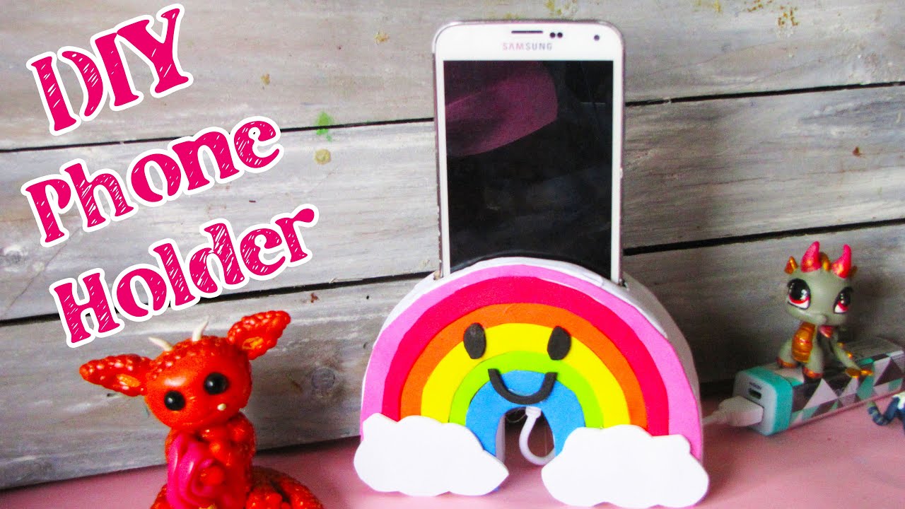 Nieuw Diy Regenboog Telefoon Houder Kawaii | Kamer decoratie - YouTube SG-69