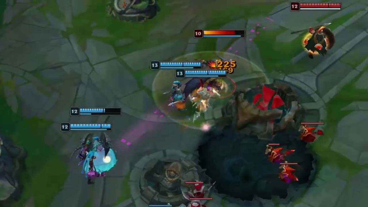 Shaco dando Instant Kill no Lol