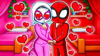 Gwen Kisses SPIDERMAN AT A Sleep Over In GTA 5!