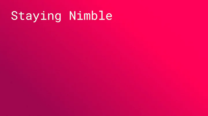 TALK: Staying Nimble (SPAN NYC 2015)