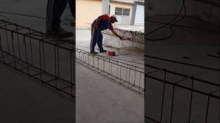 ferragem coluna na solda #construção #obra