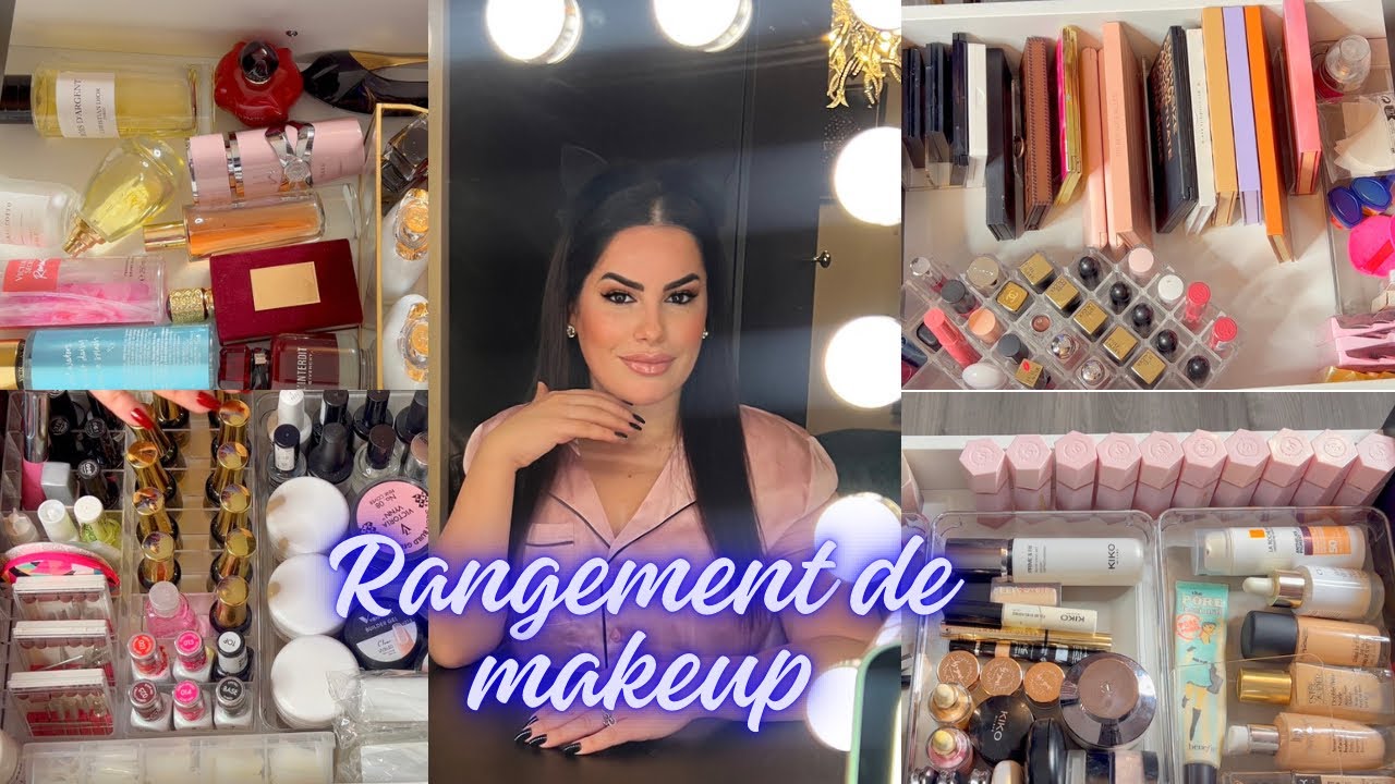 تنظيم الماكياج💄rangement de coiffeuse avec des rangements shein 🥰 #جزائرية #maquillage