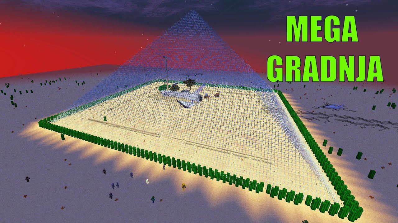 MEGA STEKLENA PIRAMIDA JE KONČANA | Minecraft Forever Stranded #15