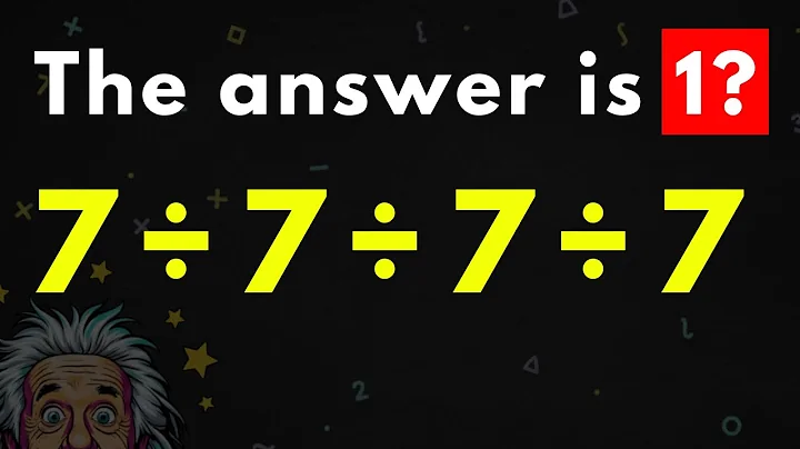 Is 7÷7÷7÷7 Really Equal to 1? The Answer Will Surprise You!