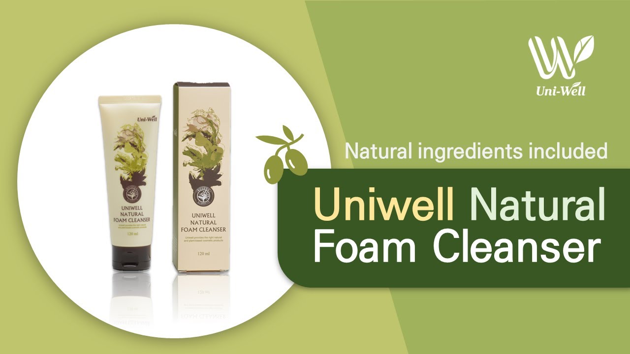 Uniwell Natural Foam Cleanser, Powerful Core Value by using Patented Material, Nutrients deep ocean