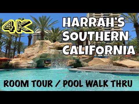 STAYCATION HARRAH’S RESORT FUNNER, CALIFORNIA | 4K ROOM TOUR & POOL WALK THROUGH | PALOMAR SUITE