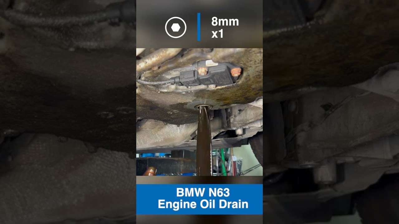 BMW 750Li N63 Oil Drain