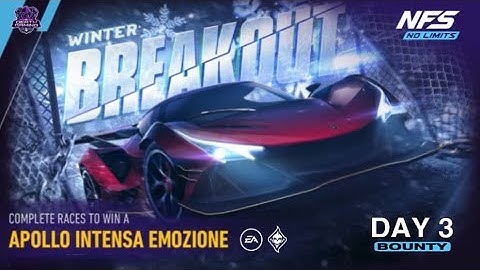 NFS NO LIMITS | DAY 3 - WINNING + TIPS - APOLLO INTENSA EMOZIONE | WINTER BREAKOUT EVENT | SE GUIDE