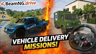 👉 Vehicle Delivery Across Italy | Dunekicker ST2 & Stambecco 525 | BeamNG.drive