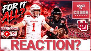LIVE POSTGAME REACTION: Houston vs Utah: Costly MISTAKES: Cougars Miss Big Chance, Weigman Stumbles📱