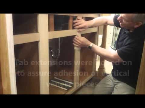 Iron on Veneer Cabinet Frame - YouTube