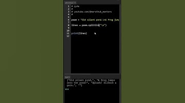 Use splitlines to split strings without any extra empty string.
