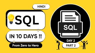 SQL  Zero to Hero Day 2 Part 2 | GROUP BY in SQL | Learn SQL in Hindi |