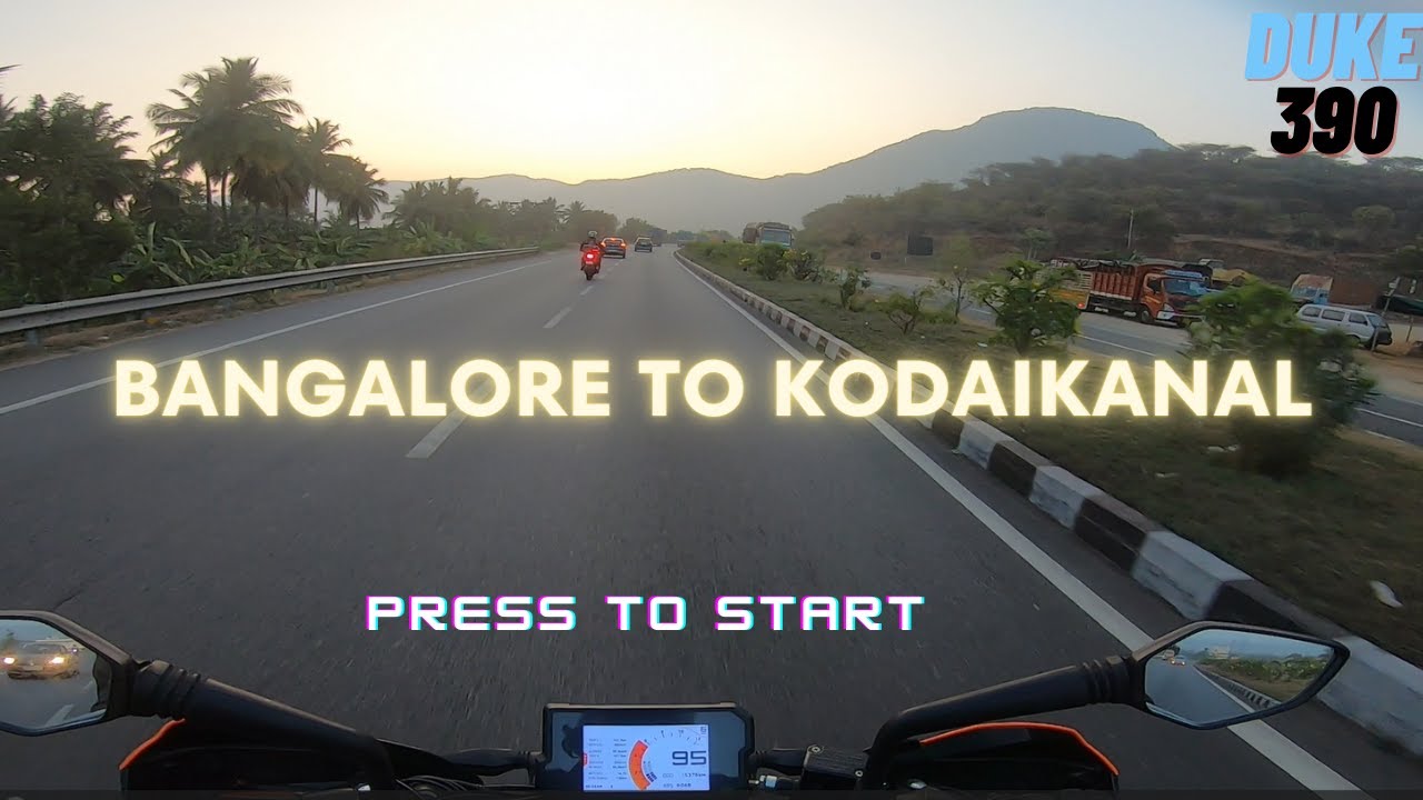 Bangalore to Kodaikanal Part 1 | Kannnada Vlog | Challenging Ride | Pavan Gowda | Duke 390