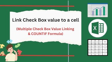 How To Link Check Box value to a cell | Multiple Check Box Value Linking | Countif | Hello Excel