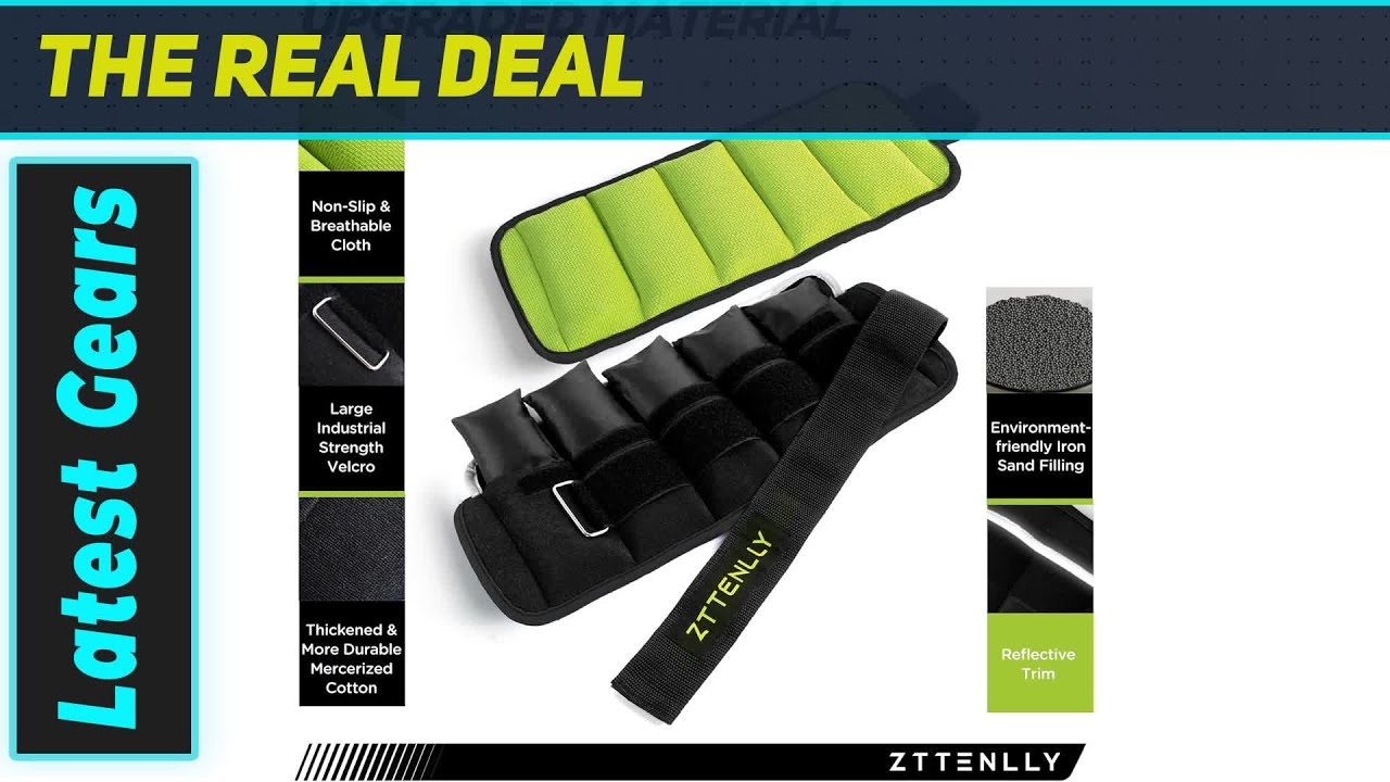 `ZTTENLLY Adjustable Ankle Weights: The Ultimate Workout Upgrade!