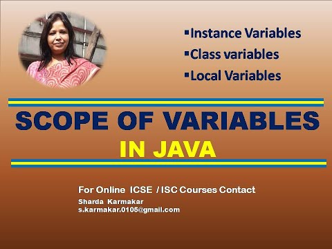 SCOPE OF VARIABLES IN JAVA #ICSE #ShardaKarmakar #E-SHIKSHA