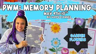 MEMORY PLANNER PLAN WITH ME | BIG HAPPY PLANNER | Garden Vibes | Week 19