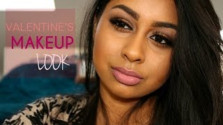 Valentine's Day Makeup Look: Copper Eyes & Matte Pink Lip