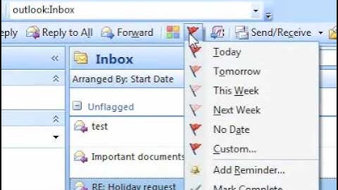 How to flag an email for follow up